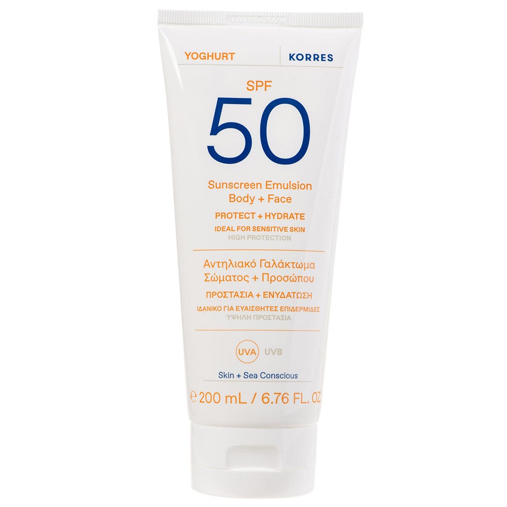 Korres Yoghurt Sonnenschutz-Emulsion SPF 50 200 ml