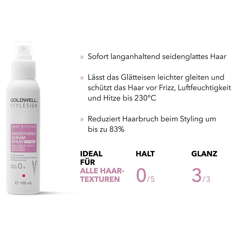 Goldwell Stylesign Heat Styling Glättendes Serum-Spray 100 ml