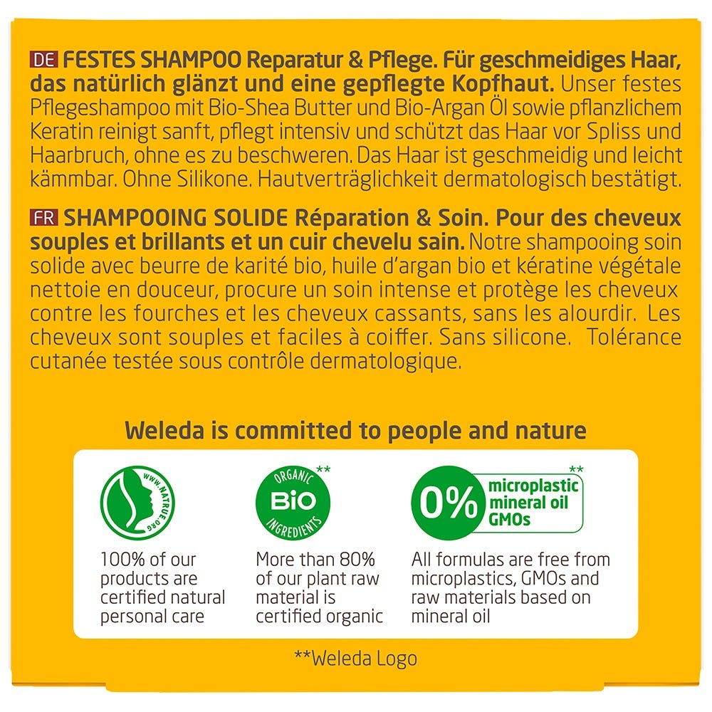 Weleda festes Shampoo Reparatur & Pflege 50 g