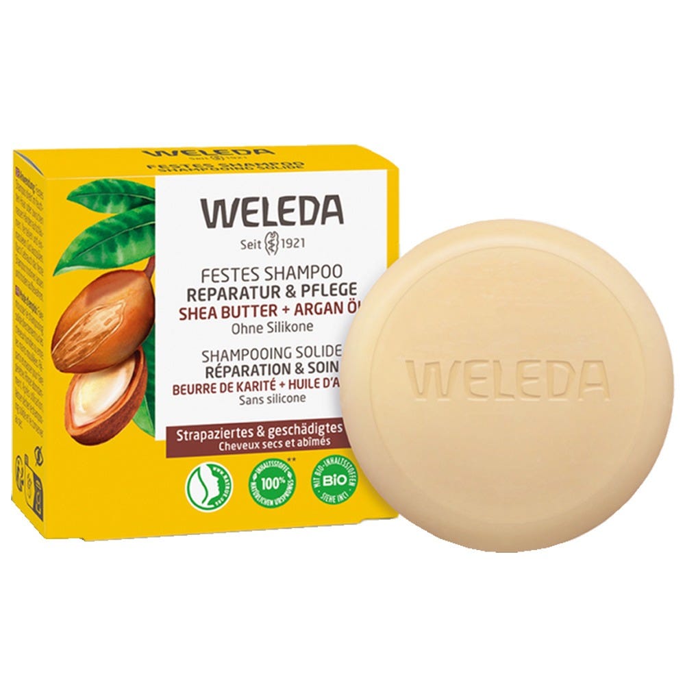 Weleda festes Shampoo Reparatur & Pflege 50 g