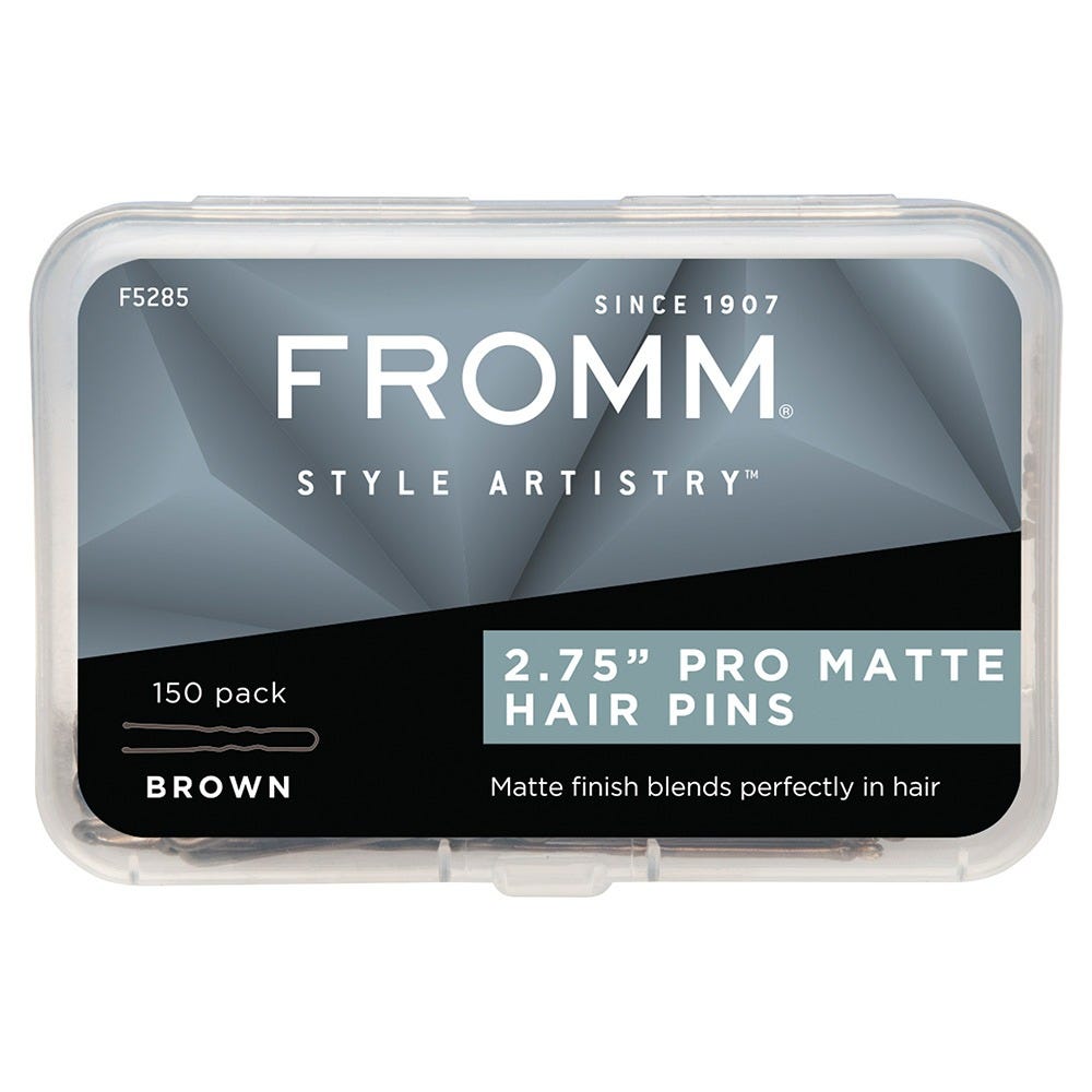 Fromm Essentials Haarklemmen Braun 2.75 Inch 150 Stück
