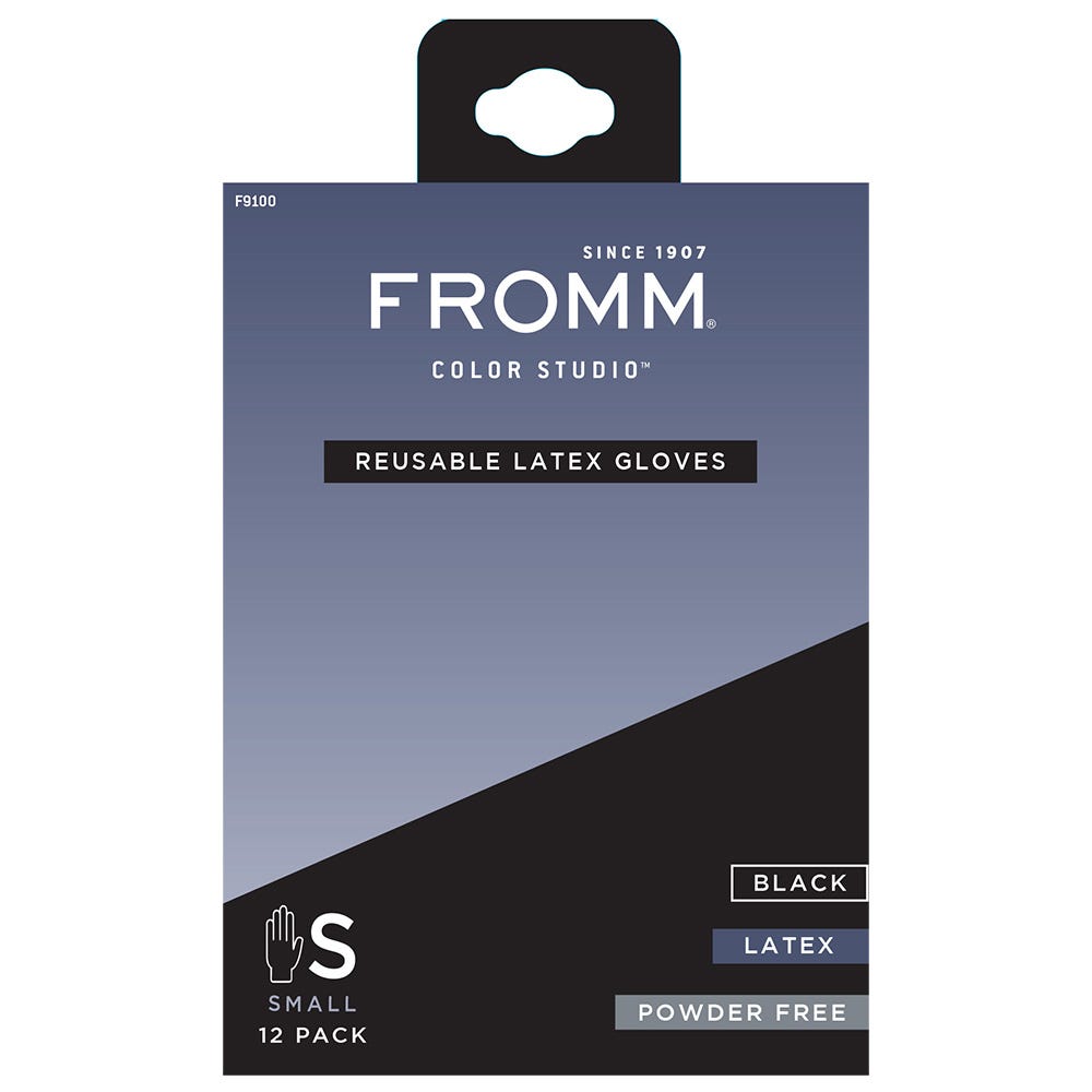 Fromm Latexhandschuhe Schwarz S