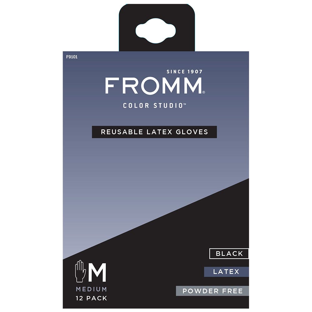 Fromm Latexhandschuhe Schwarz M