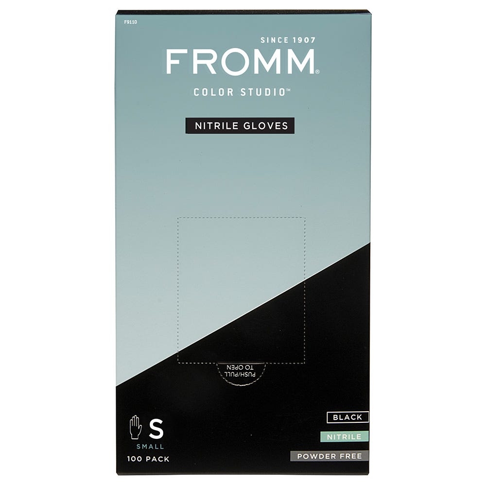 Fromm Nitrilhandschuhe Schwarz Small 100 Stück