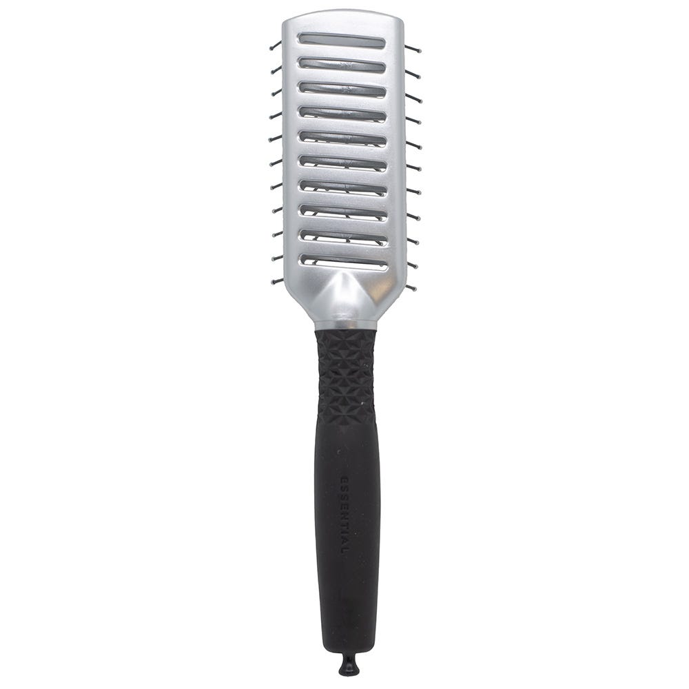 Olivia Garden Haarbürste Essential Style Tunnel Nylon Bristles Silver