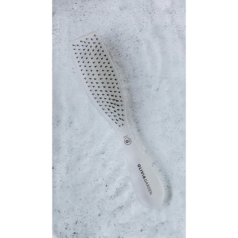 Olivia Garden Essential Style Wet Fine Hair Bristles Ice White
