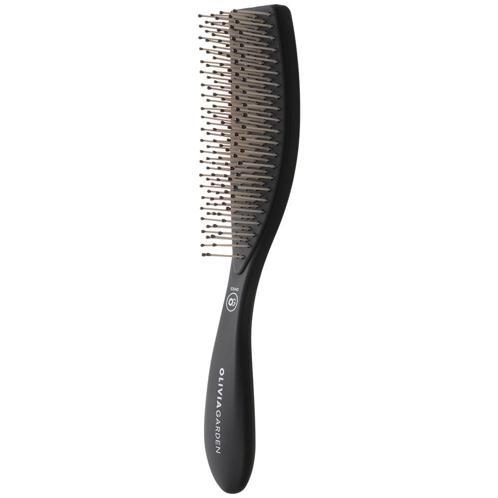 Olivia Garden Style Wet Thick Hair Bristles Matt Black