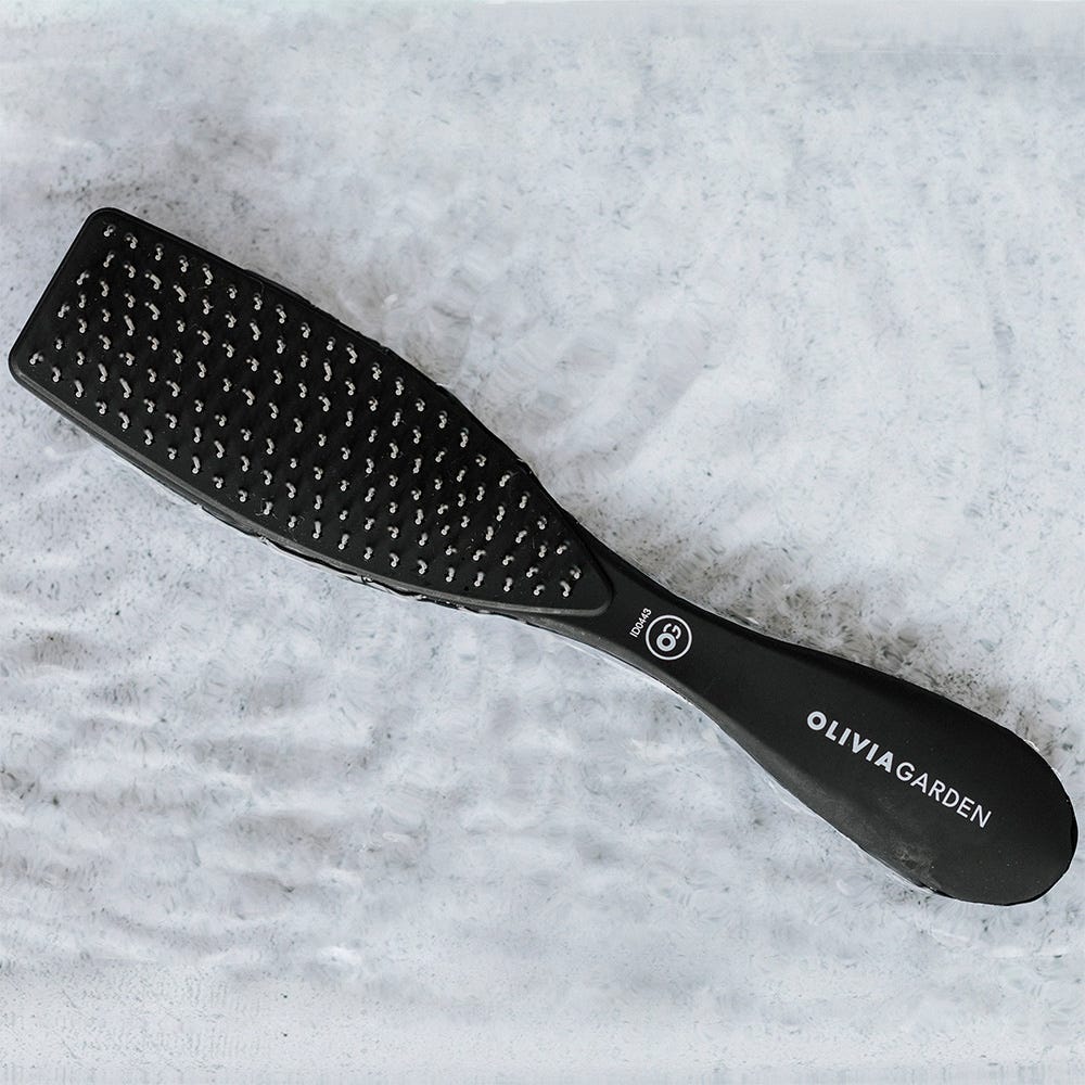 Olivia Garden Style Wet Thick Hair Bristles Matt Black