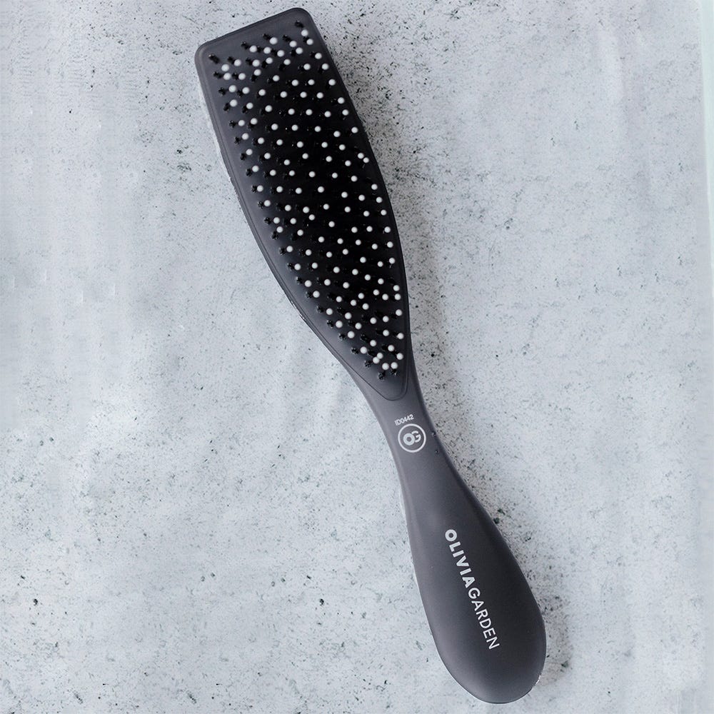 Olivia Garden Style Wet Thick Hair Bristles Matt Black