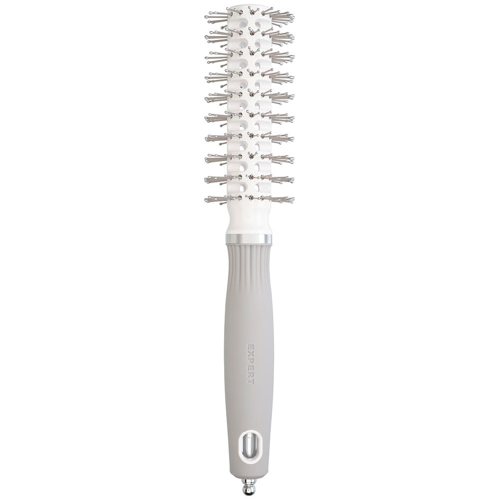Olivia Garden VENT Double Bristles White & Grey 20 mm