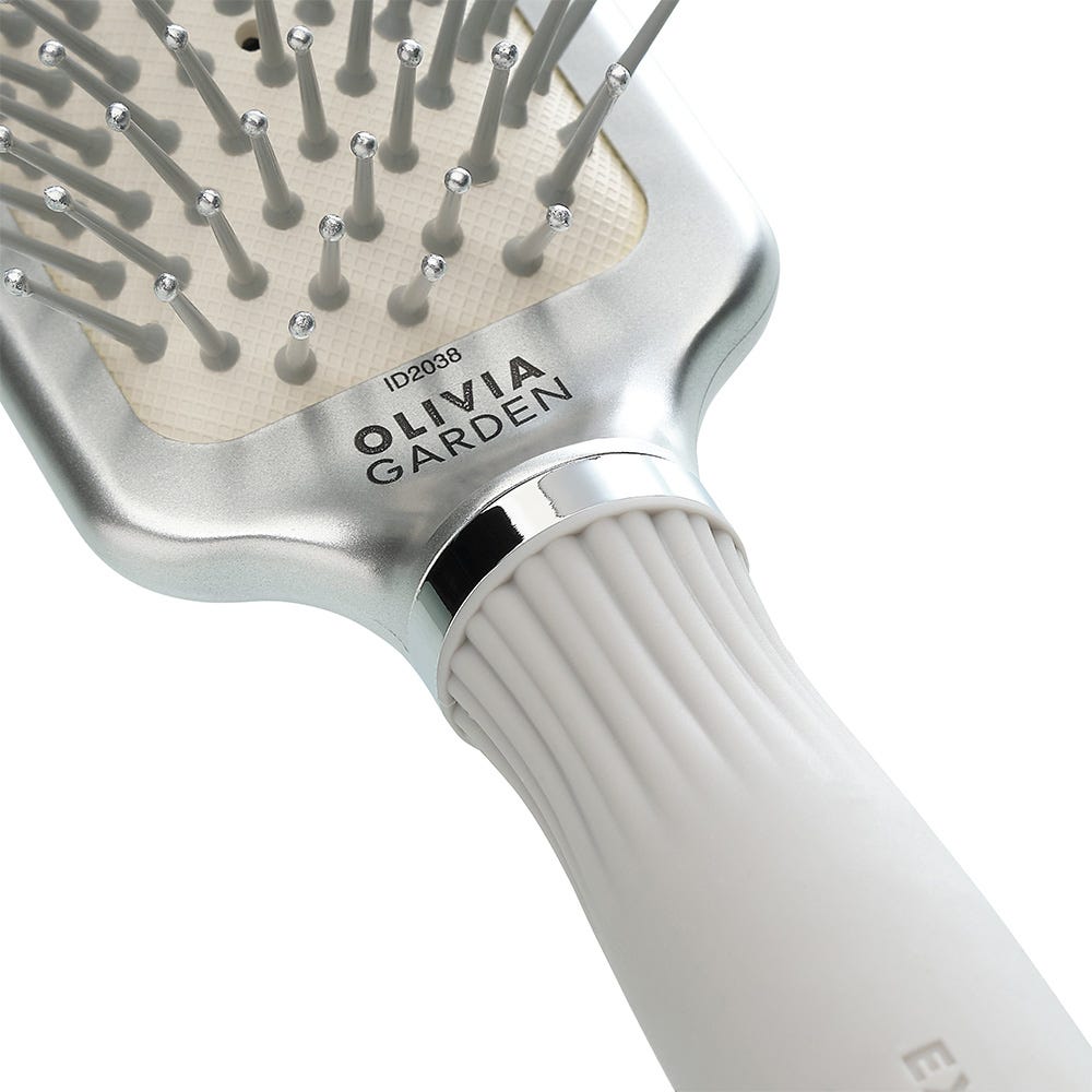 Olivia Garden RECTANGULAR Nylon Bristles Gold & Brown L