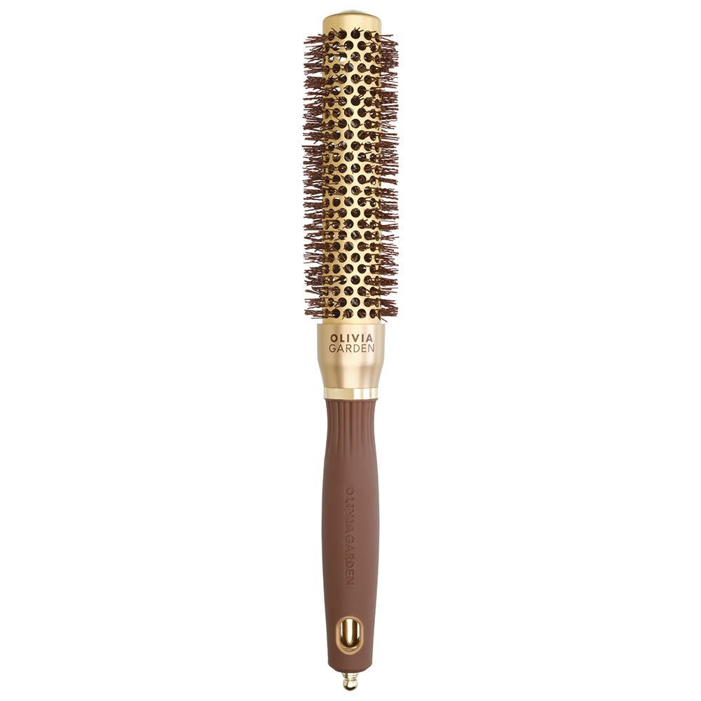 Olivia Garden Speed Wavy Bristles Gold & Brown 25 mm Rundbürste
