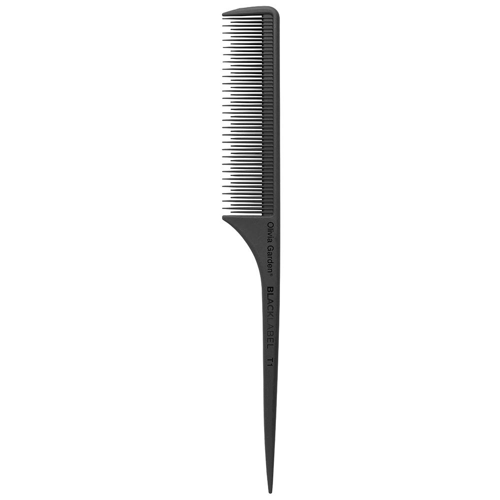 Olivia Garden Black Label Stielkamm 22,5 cm