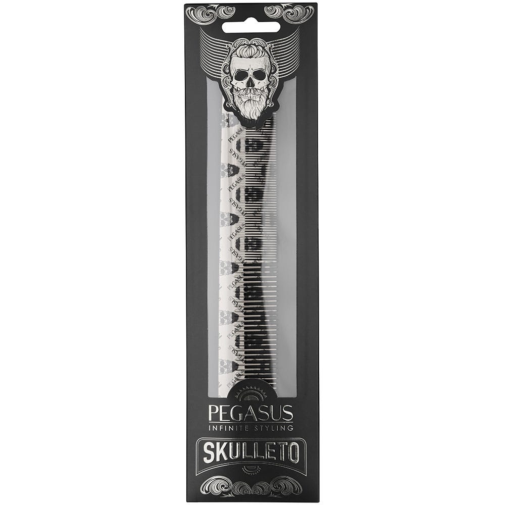 Pegasus Skulleto 210 silber Haarschneidekamm 21,0 cm