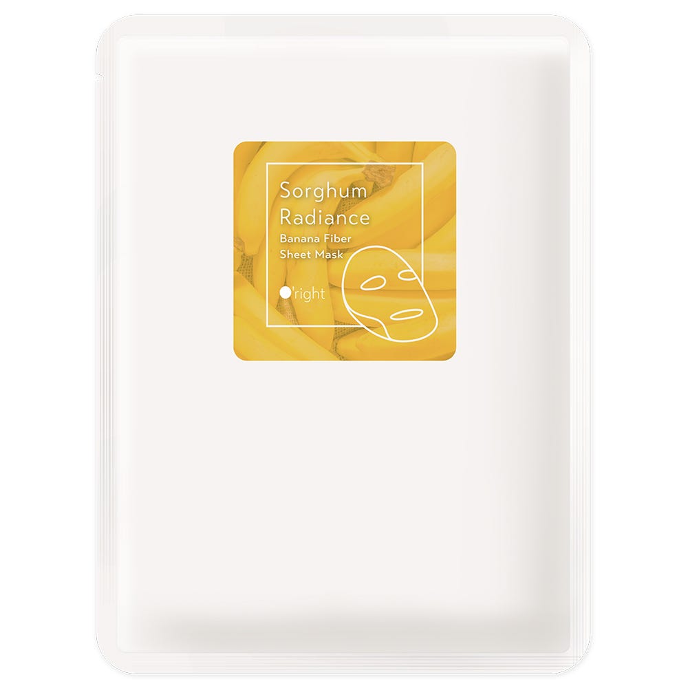 O’right Sorghum Radiance Ban Fiber Sheet Mask 5 Stück