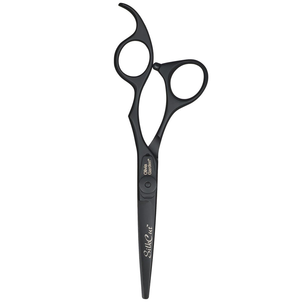 Olivia Garden SilkCut Matt Black Haarschneideschere 5,75'' Rechtshand