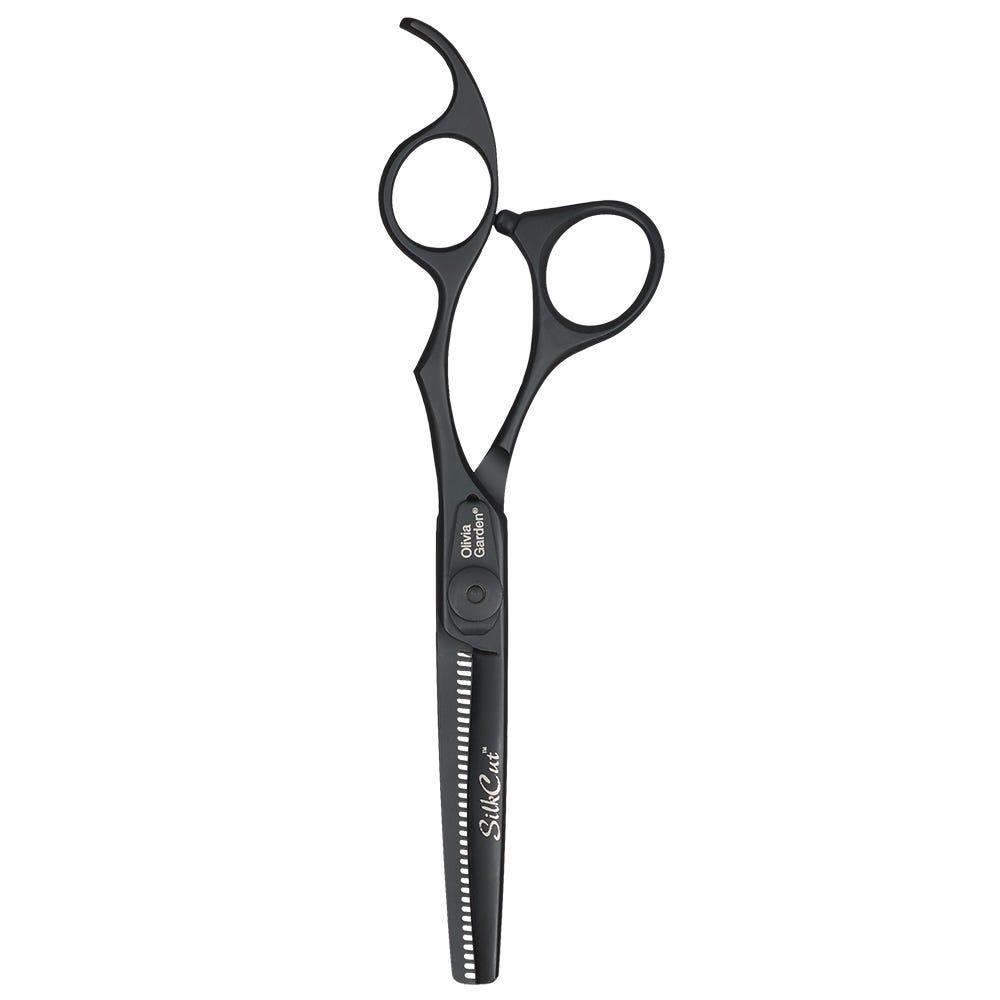 Olivia Garden SilkCut Matt Black Modelierschere 6,0'' Rechtshand