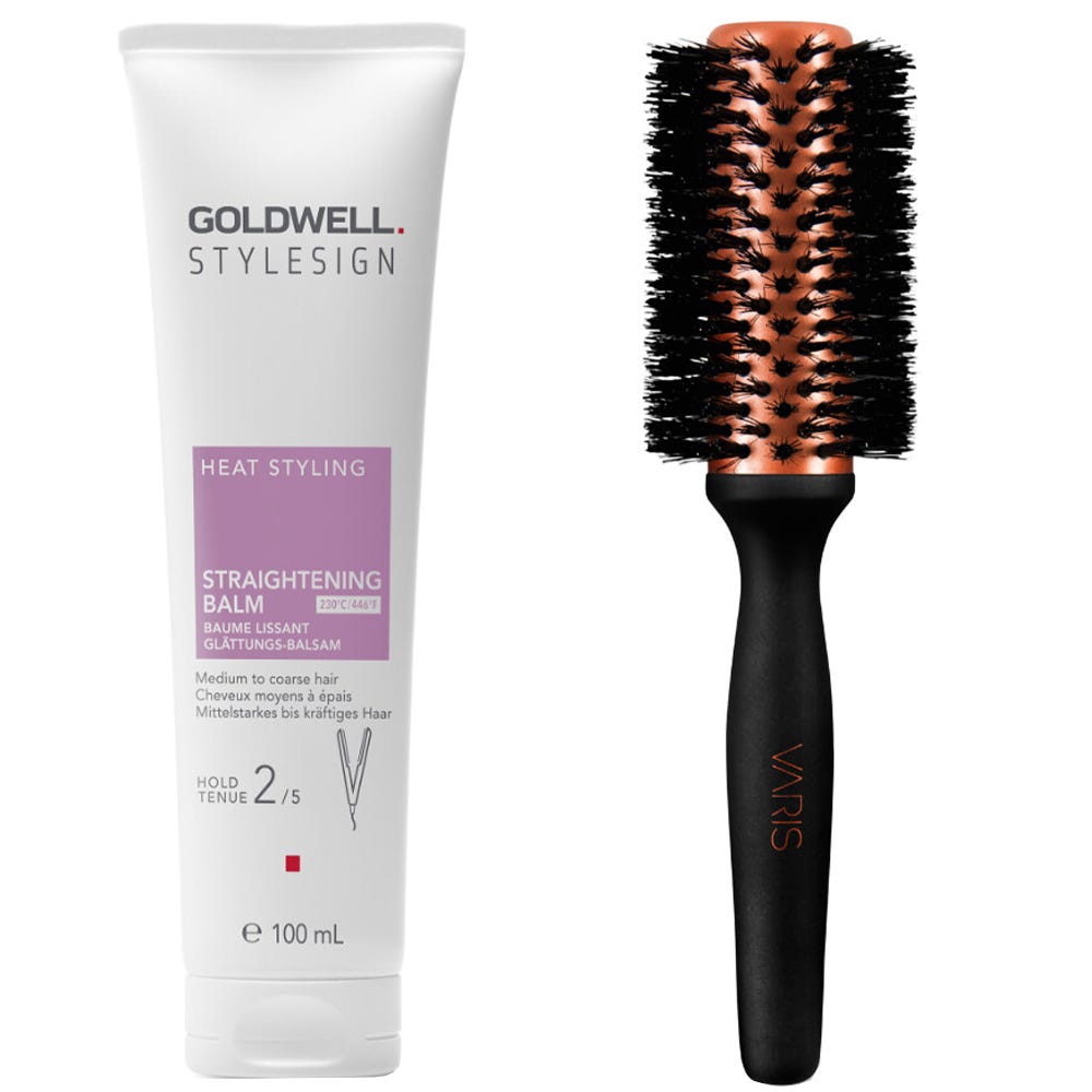 Goldwell Stylesign & VARIS Glattes Föhnstyling Bundle