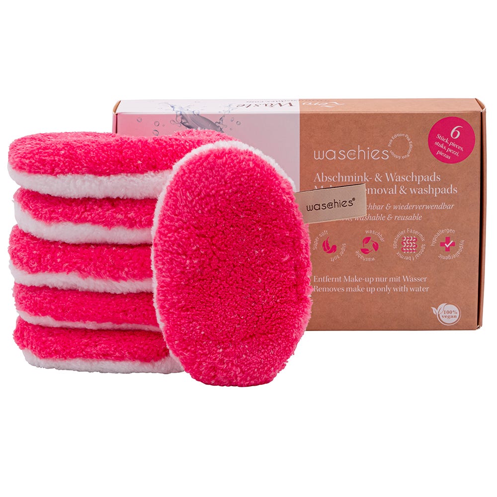Waschies Abschminkpad Pink 6er-Set