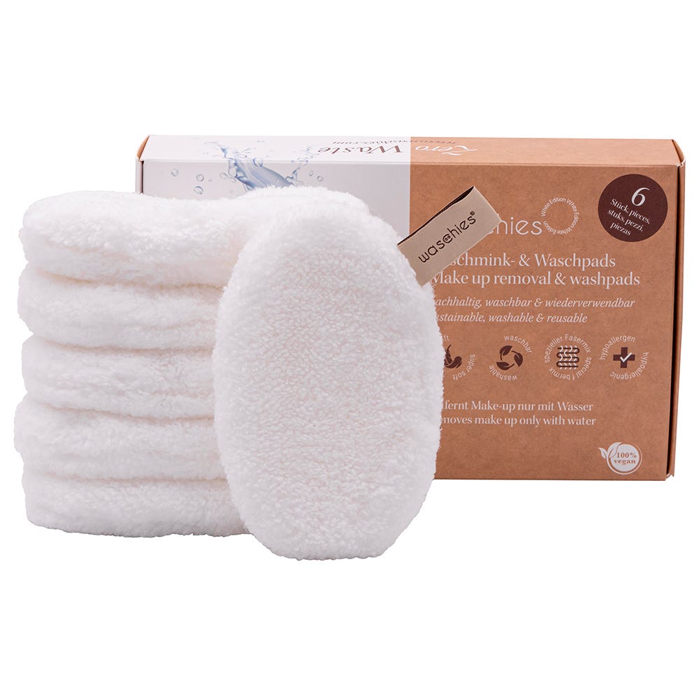 Waschies Abschminkpad White 6er-Set