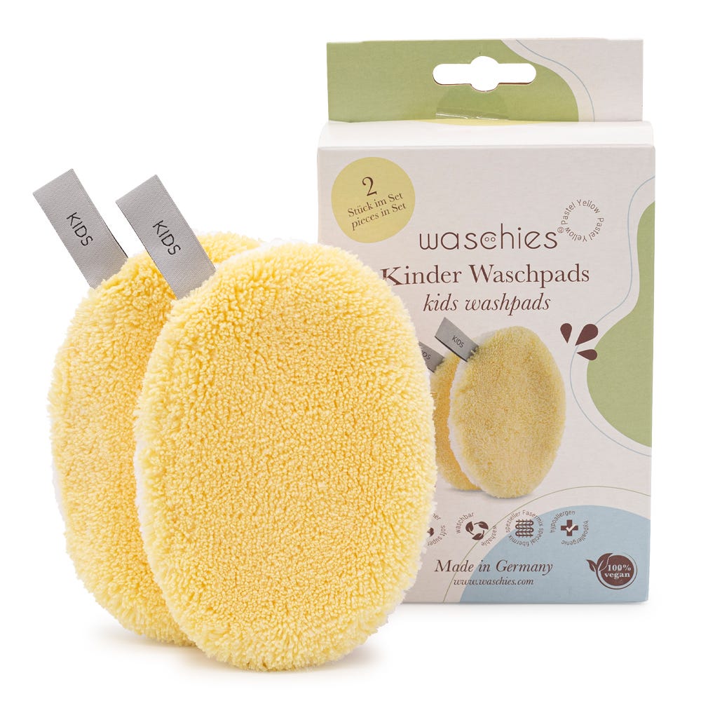 Waschies Baby- & Kinderwaschpads Pastel Yellow 2er Set