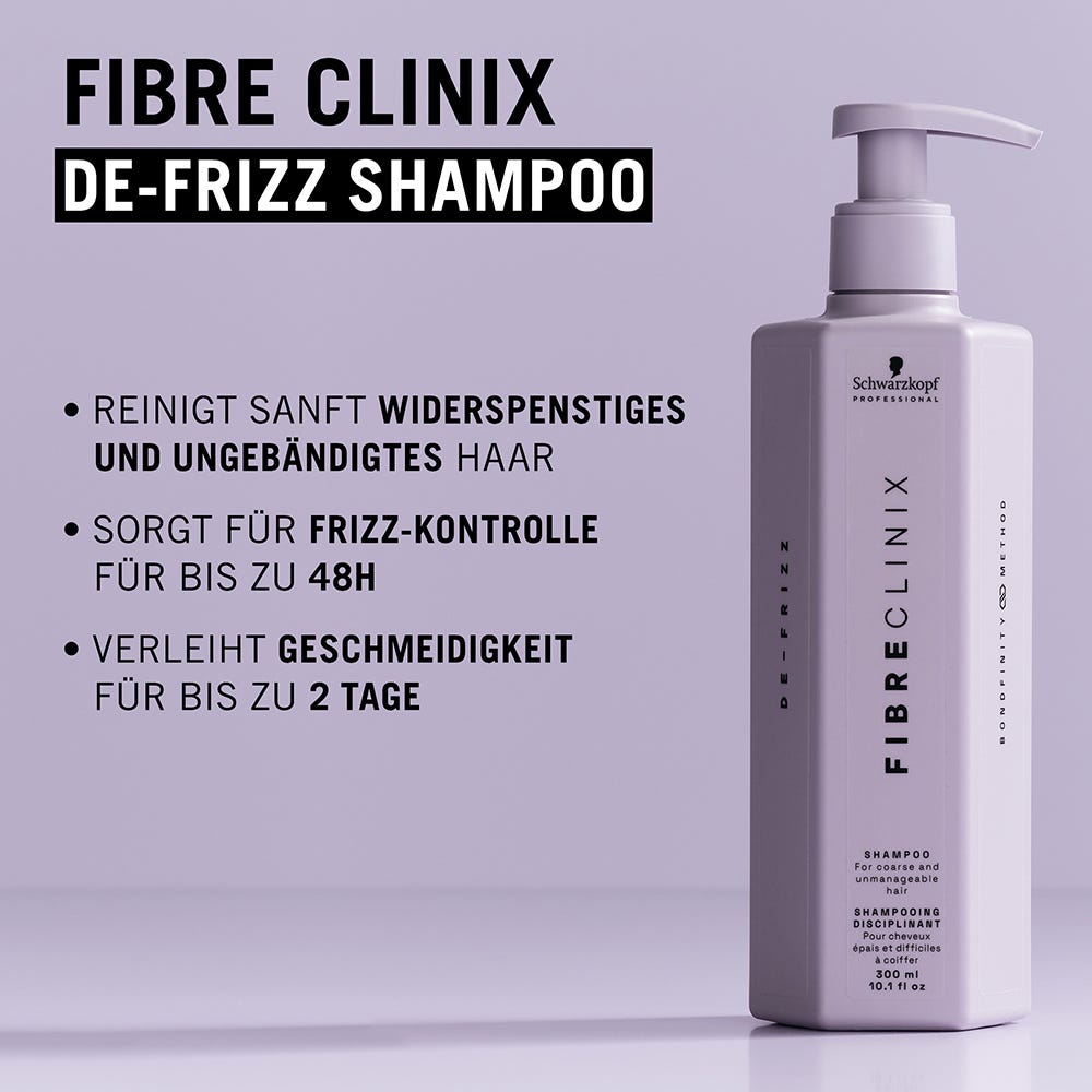 Schwarzkopf Fibre Clinix De-Frizz Shampoo 300 ml