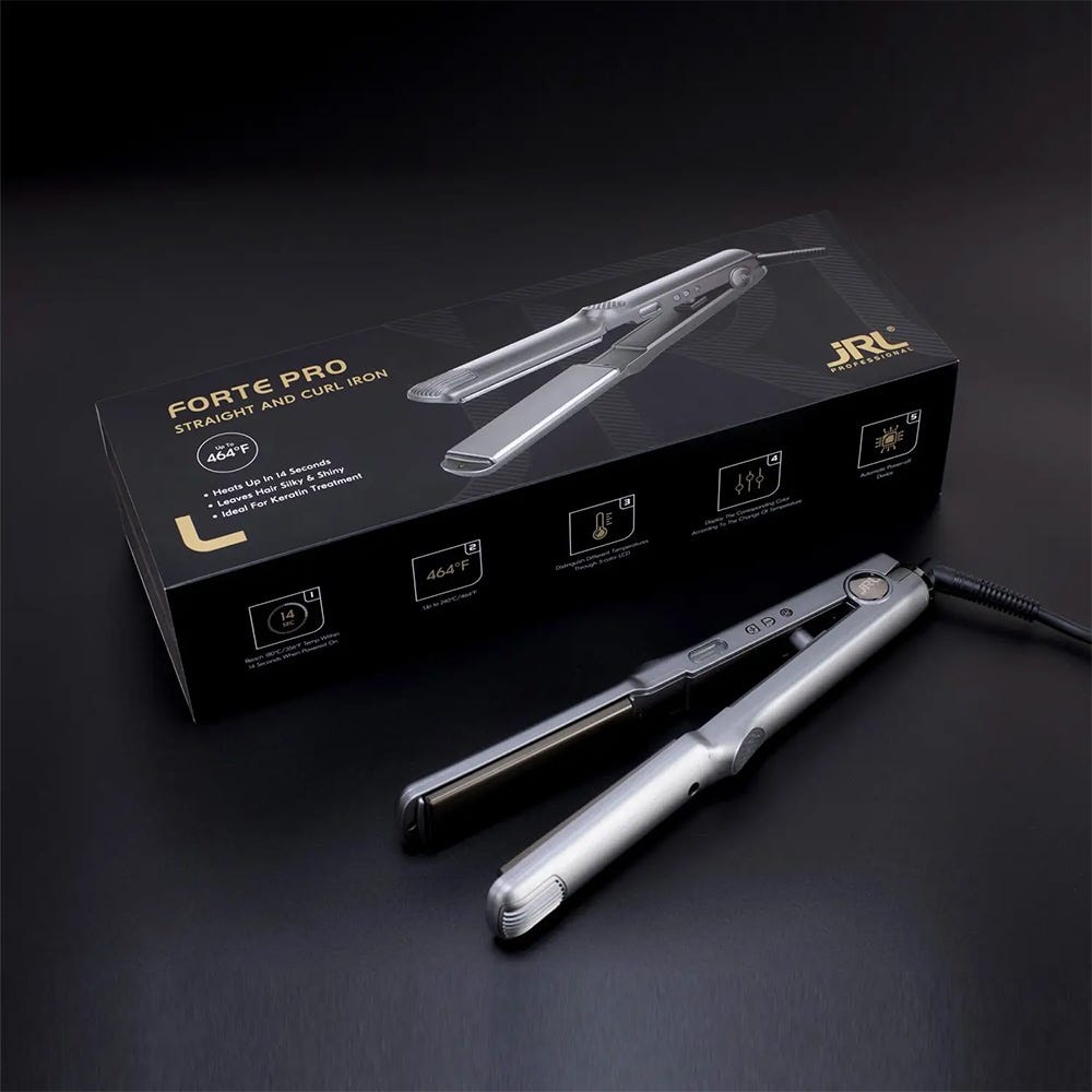 JRL Professional Straight & Curl Iron 10 cm x 3 cm
