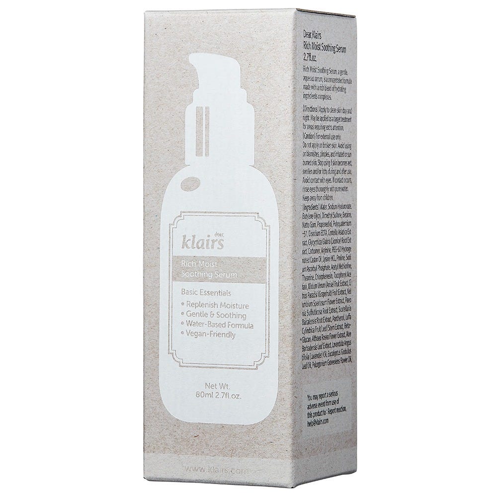 Dear, Klairs Rich Moist Soothing Serum 80 ml