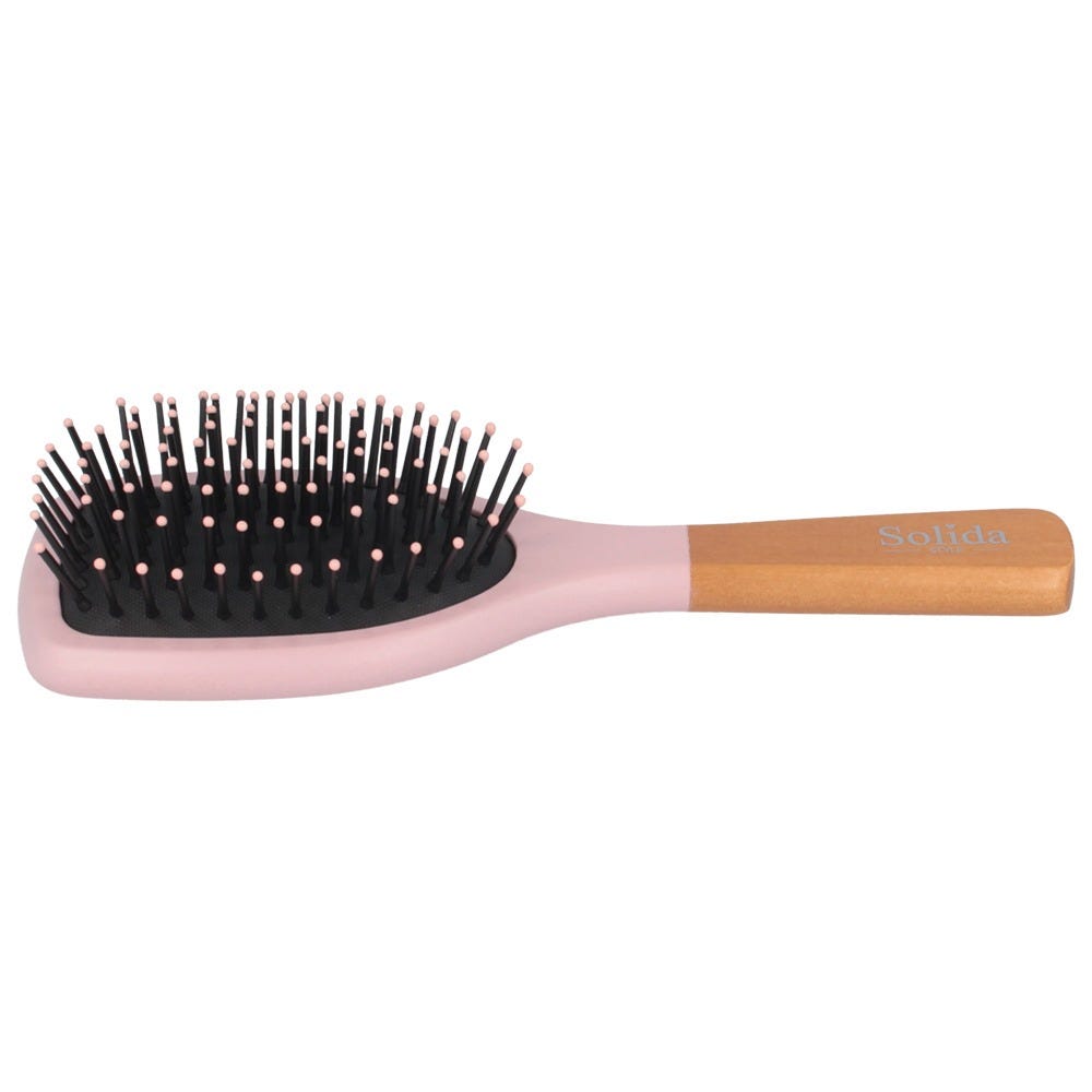 Solida Mini Paddle Brush Rosa Spitze Print