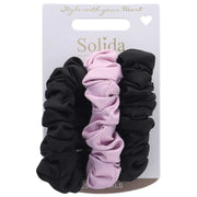 Solida Scrunchie Satin-Optik mehrfarbig 3 Stück