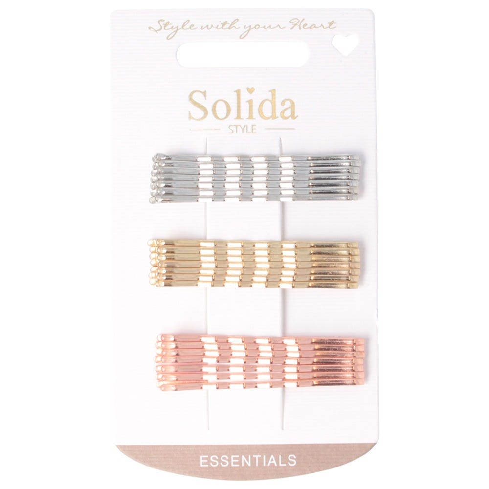 Solida Haarklemme mehrfarbig metallic gewellt