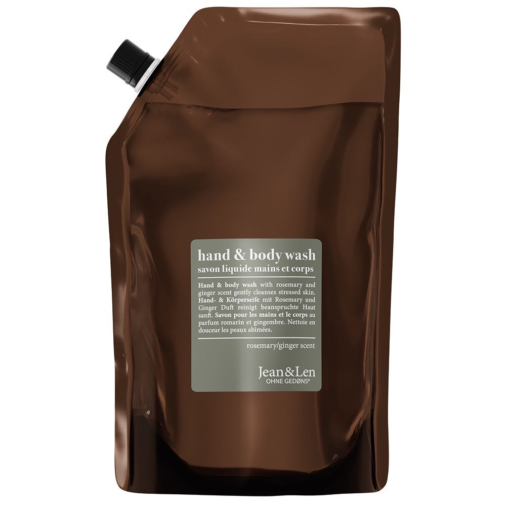 Jean & Len Hand & Bodywash Rosemary Ginger Nachfüllpackung 1500 ml