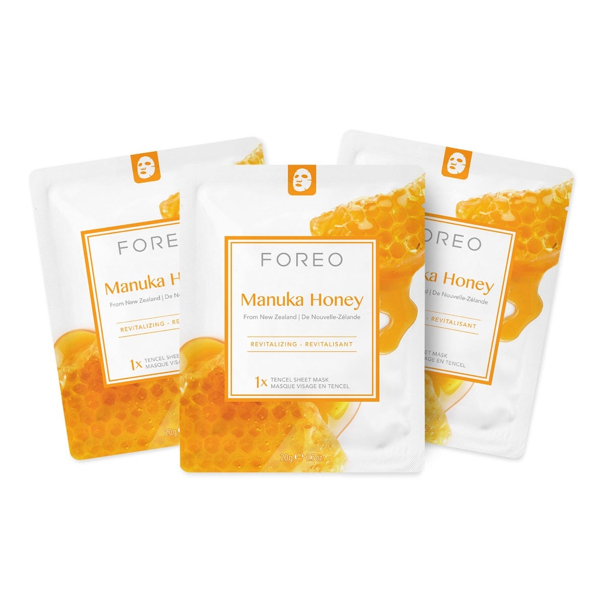 FOREO Sweden Farm To Face Collection Sheet Masks Manuka Honey 3 Stück