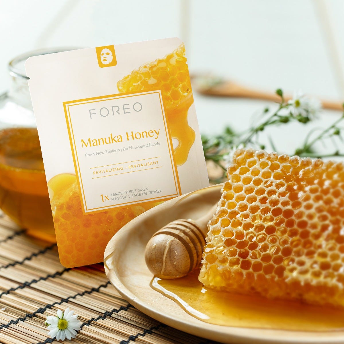 FOREO Sweden Farm To Face Collection Sheet Masks Manuka Honey 3 Stück