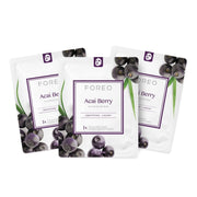 FOREO Sweden Farm To Face Collection Sheet Mask Acai Berry 3 Stück