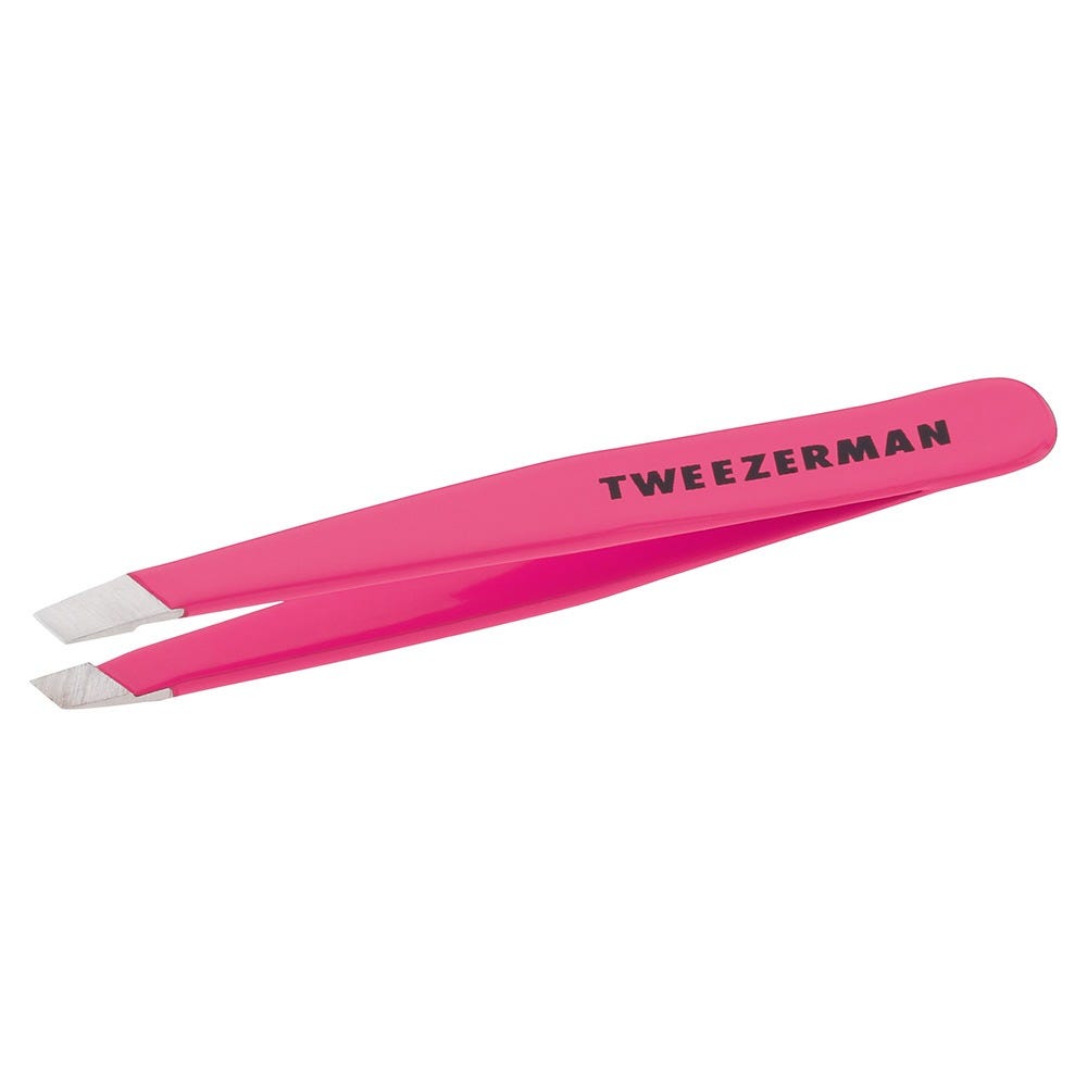 TWEEZERMAN Mini Slant Tweezer - Schräge Mini Pinzette Neon Pink