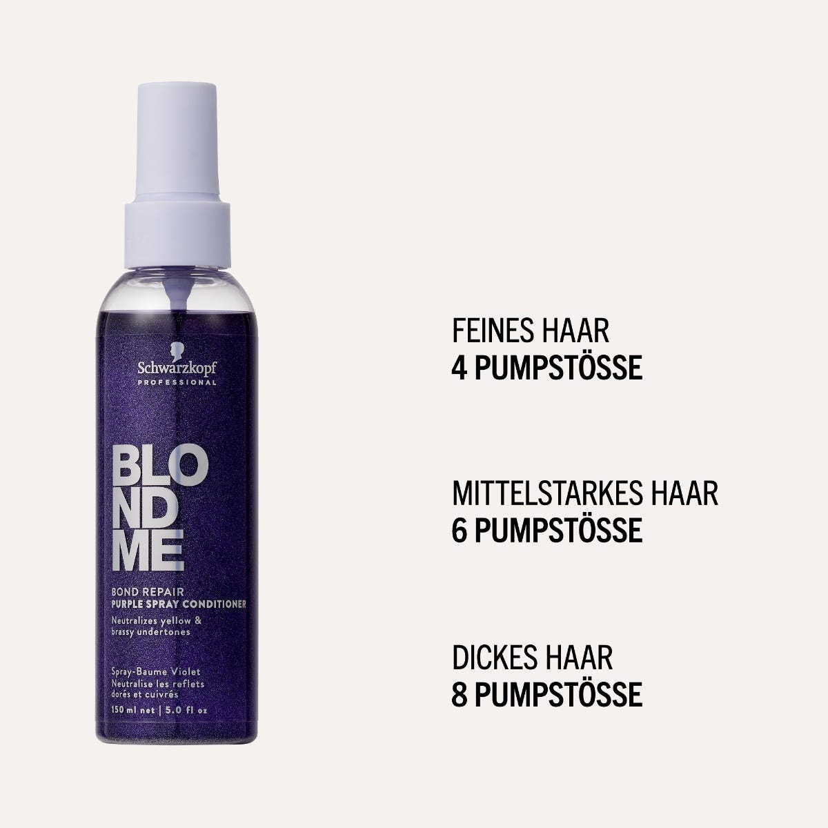 Schwarzkopf Blondme Purple Toning Spray 150 ml
