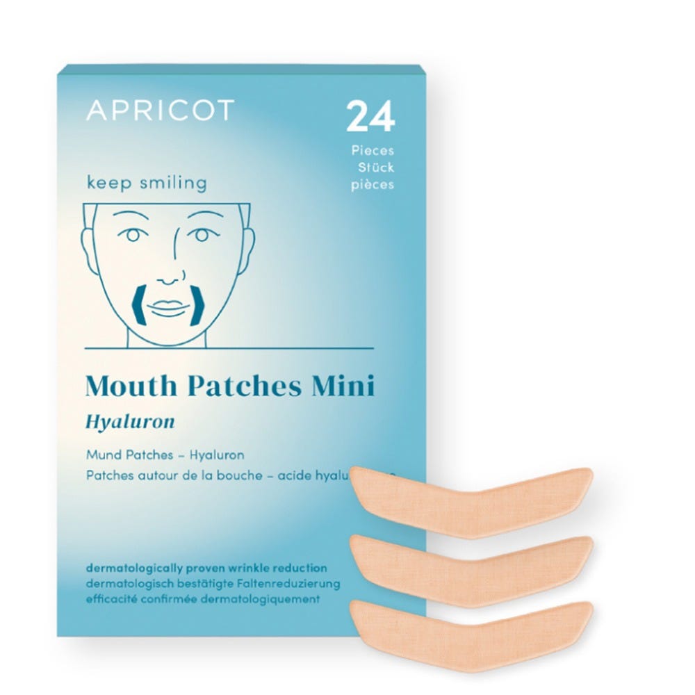 APRICOT Baumwoll-Mundpflaster mit Hyaluron 24 Stück