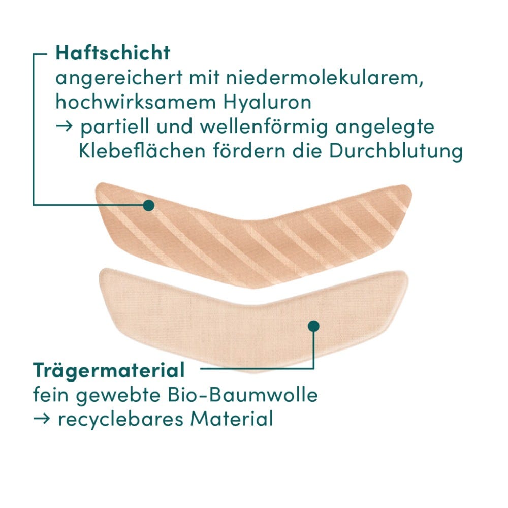 APRICOT Baumwoll-Mundpflaster mit Hyaluron 24 Stück
