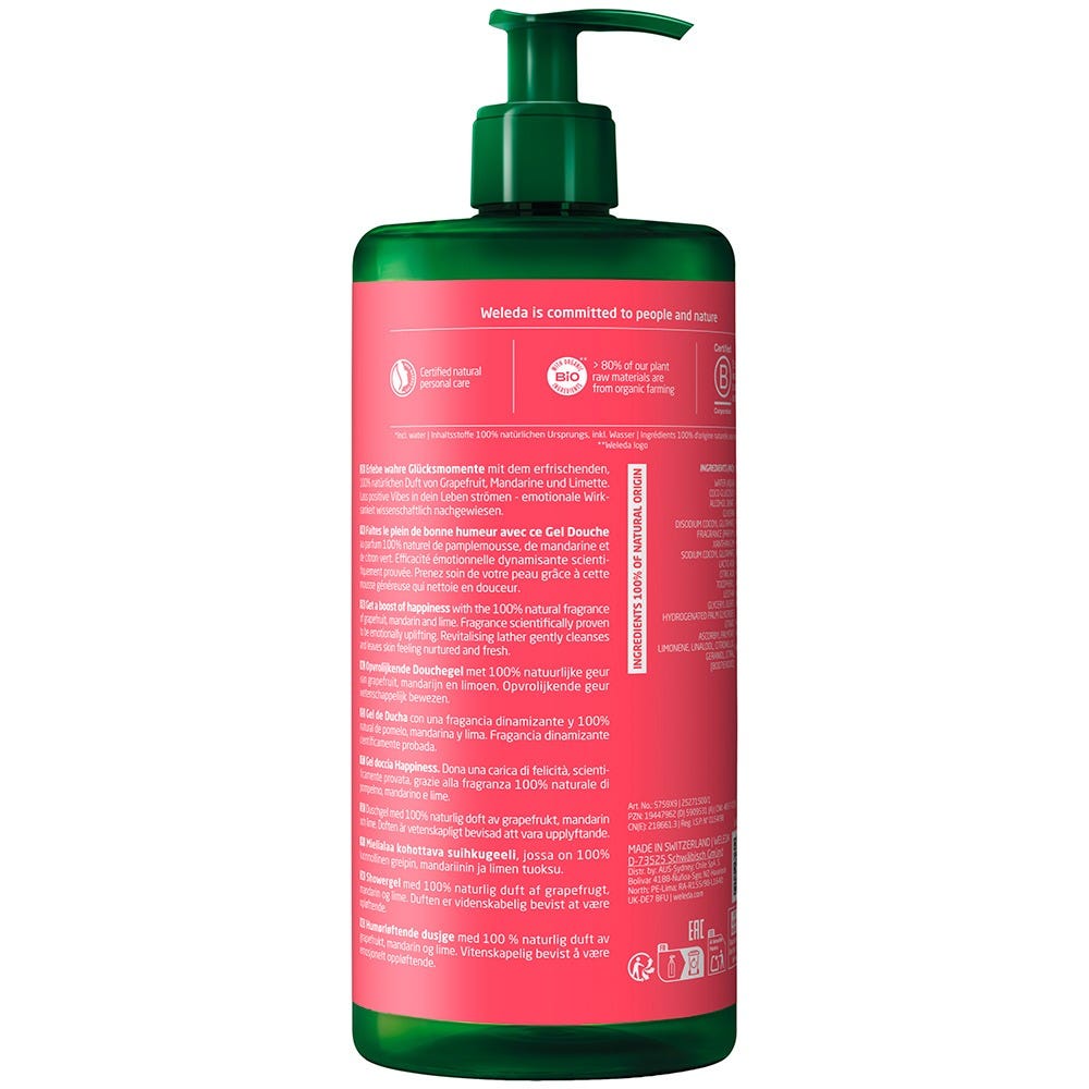 Weleda Happiness Shower Gel Grapefruit 750 ml