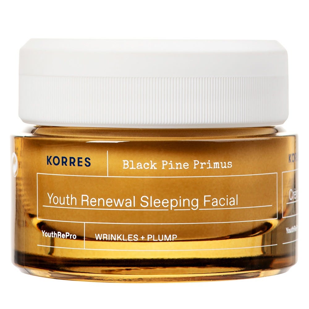 Korres BLACK PINE PRIMUS Erneuernde Nachtcreme gegen Falten 40 ml