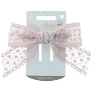 Solida Patentspange Schleife rosa 1Stk.