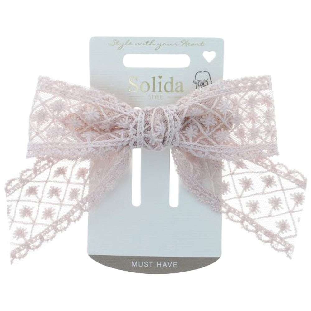 Solida Patentspange Schleife rosa 1Stk.