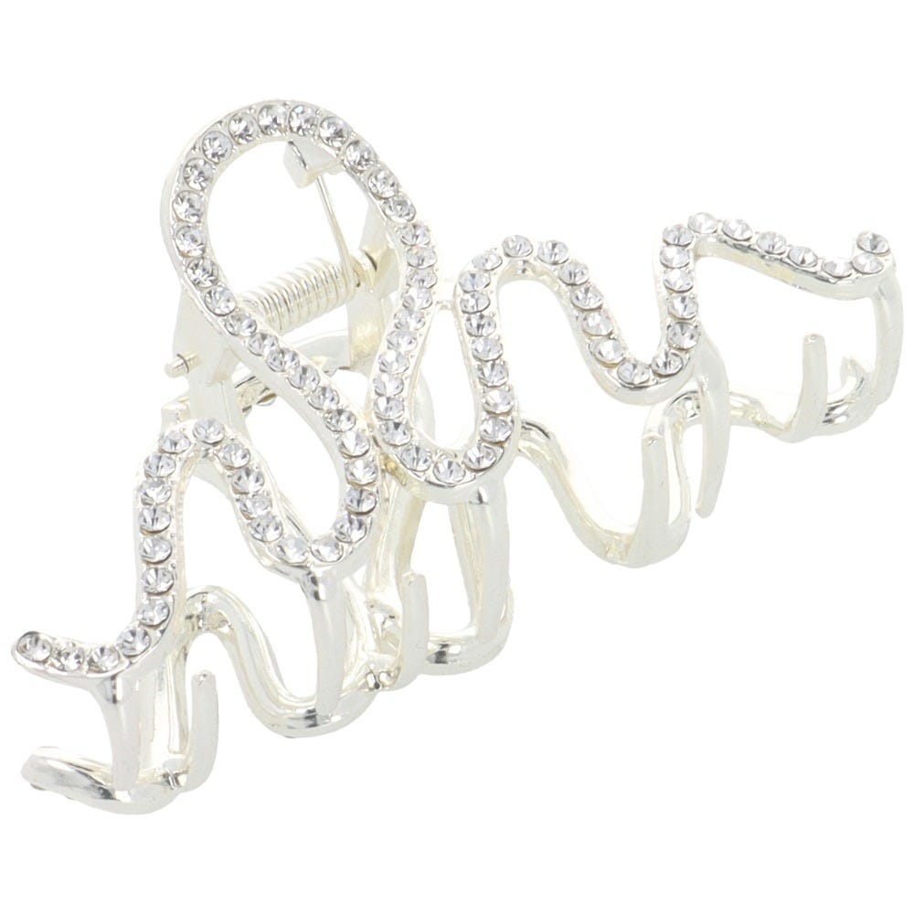 Solida Haarklammer Strass Gold