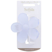 Solida Haarklammer Blumenform blau 1 Stück