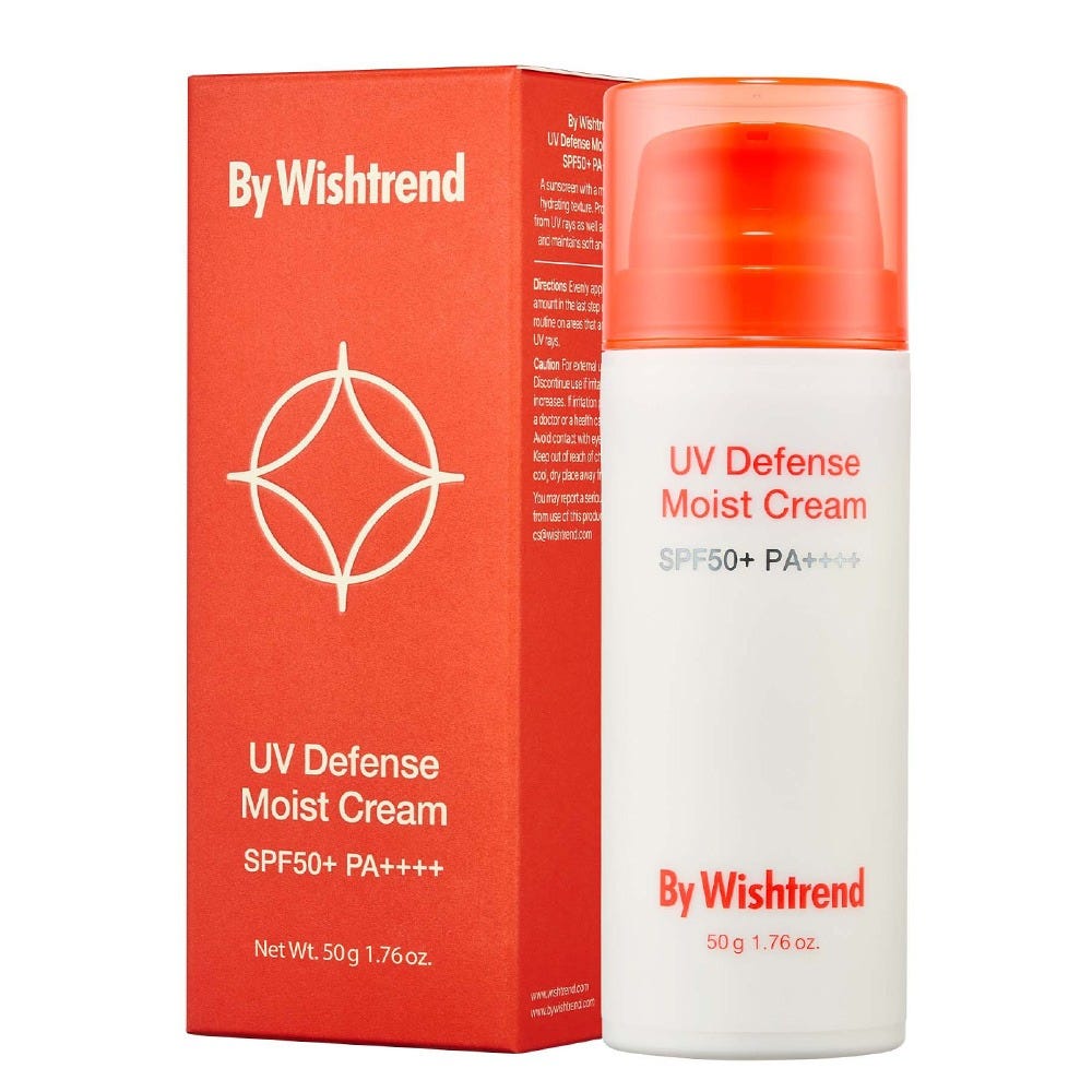 By Wishtrend Uv Defense Moist Cream SPF50+ PA++++ 50 g