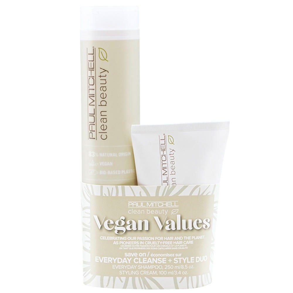 Paul Mitchell Save On Clean Beauty Vegan Value Everyday Cleanse + Style Duo 