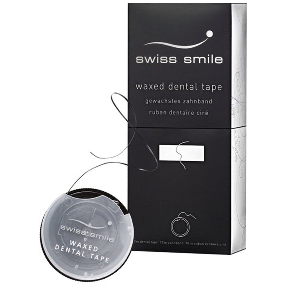 Swiss Smile Silky Silver Dental Tape/Floss 40 m
