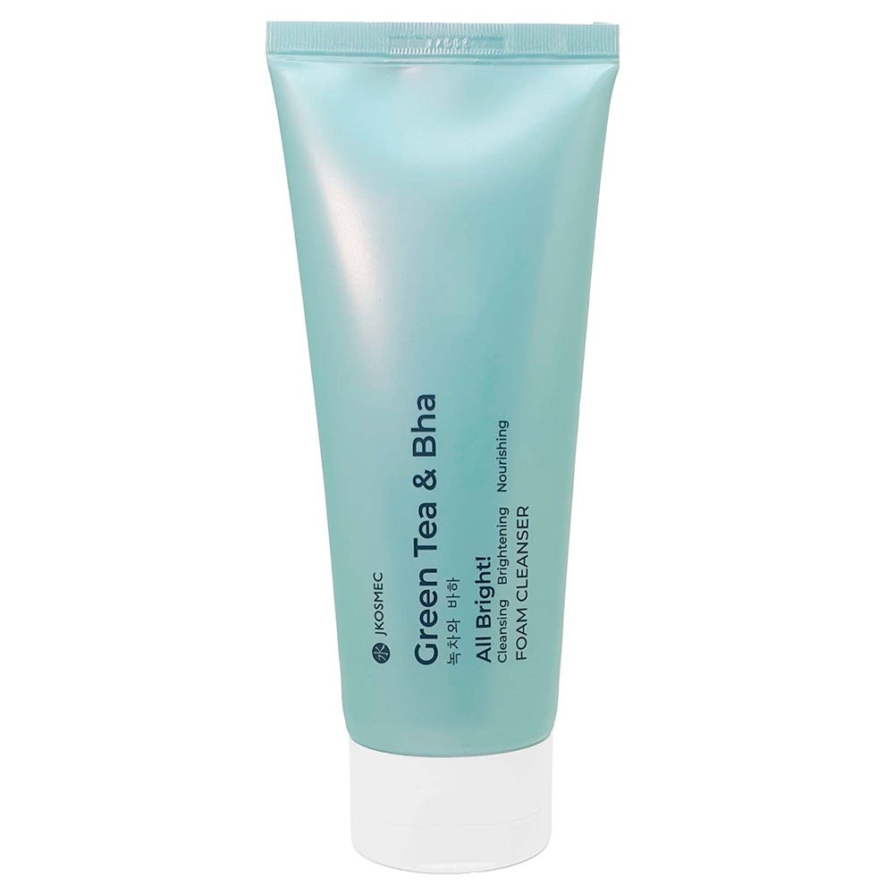 Jkosmec All Bright Green Tea Ans BHA Foam Cleanser 180 ml