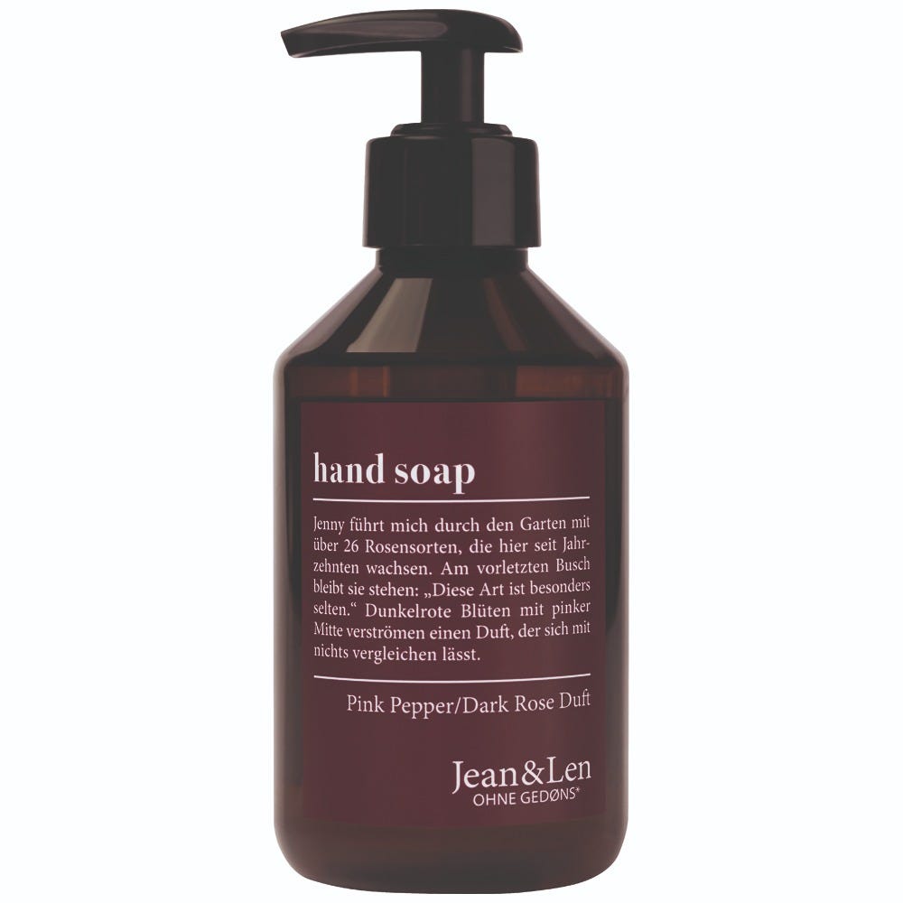 Jean & Len Handseife Pink Pepper & Dark Rose 250 ml